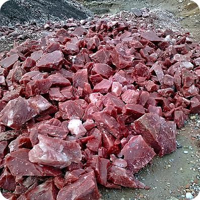 Paper sack and jars of pink salt