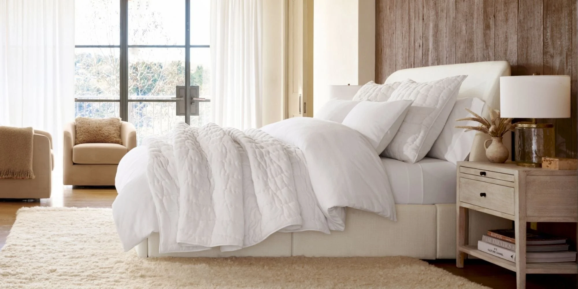 Rolls of cotton fabric