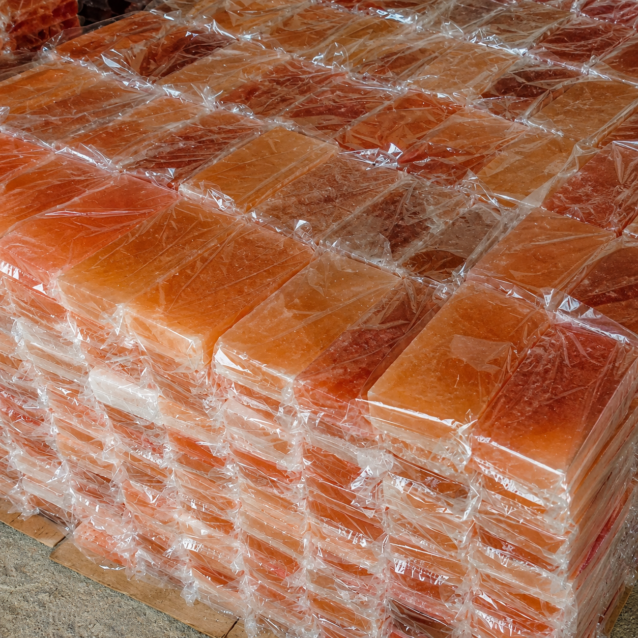 Retail stand-up pouch of pink salt